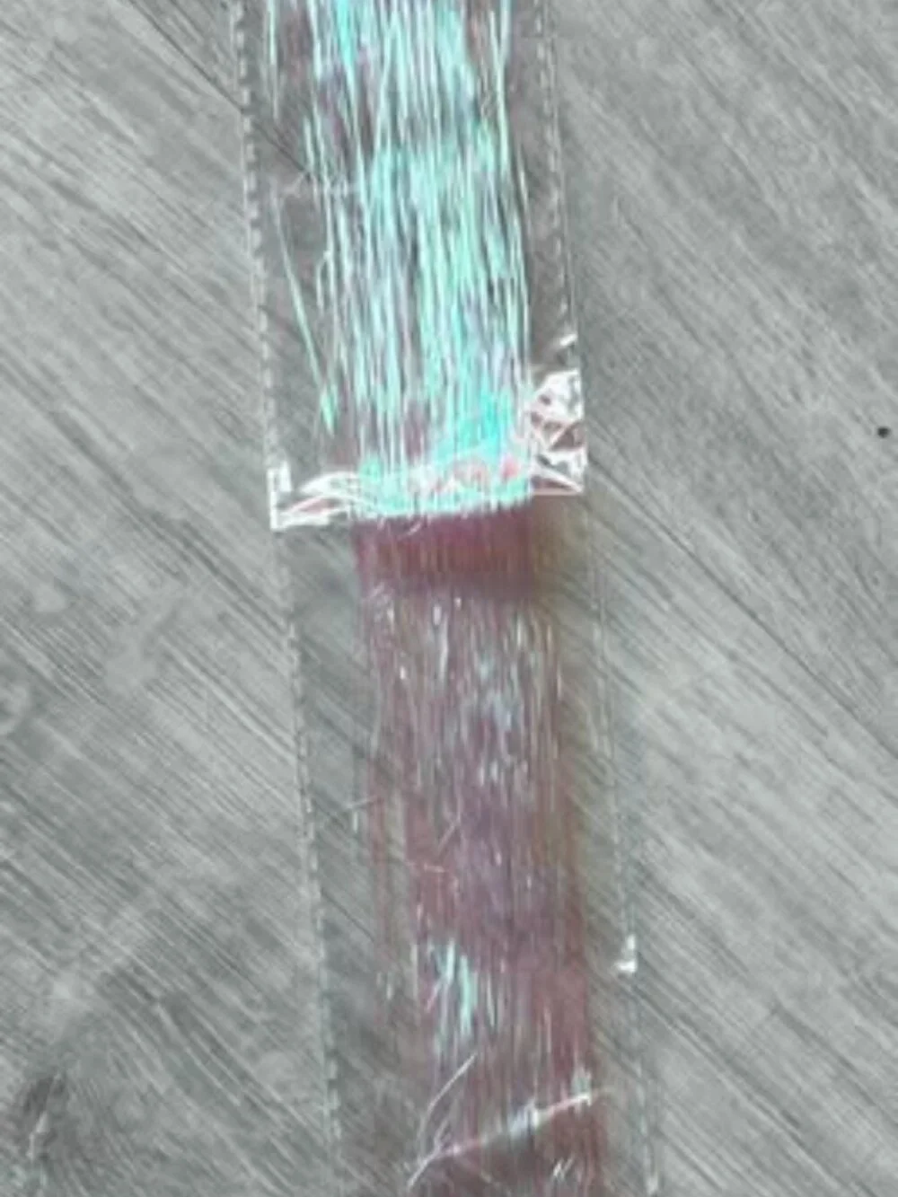 Iridescent Clip-In Hair Tinsel Extensions Set of 12